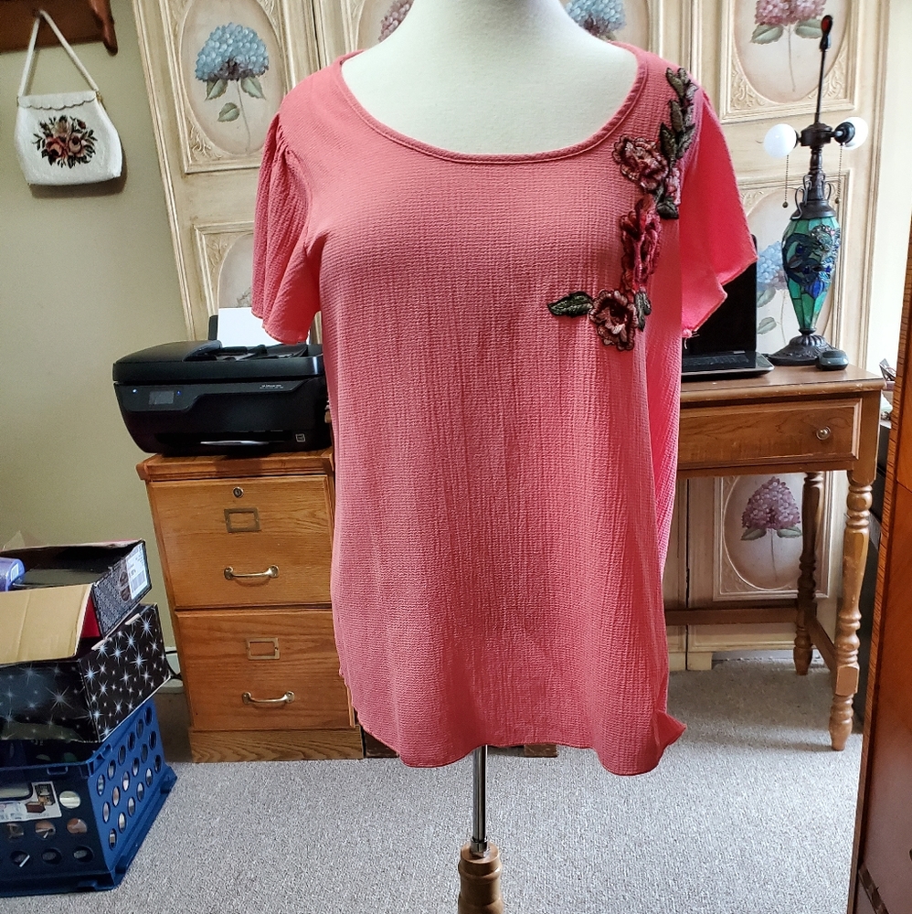 Embroidered top